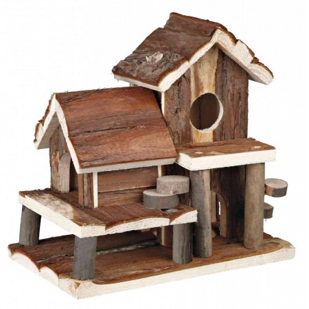 Trixie Birte House Домик из дерева для мелких грызунов 25 × 24 × 16 см (61779)